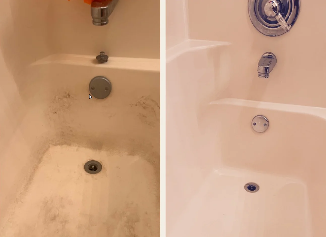 Gross bathtub transformation before and after