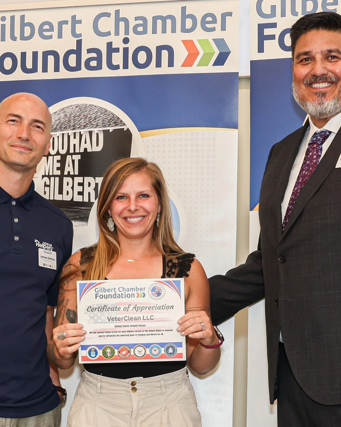 Jessica being accepted into Gilbert Chamber of Commerce