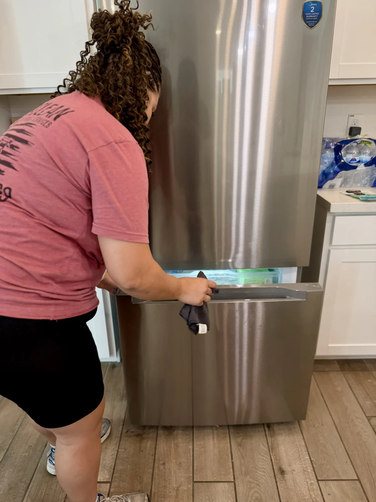 Natural cleaning products used on kitchen appliances