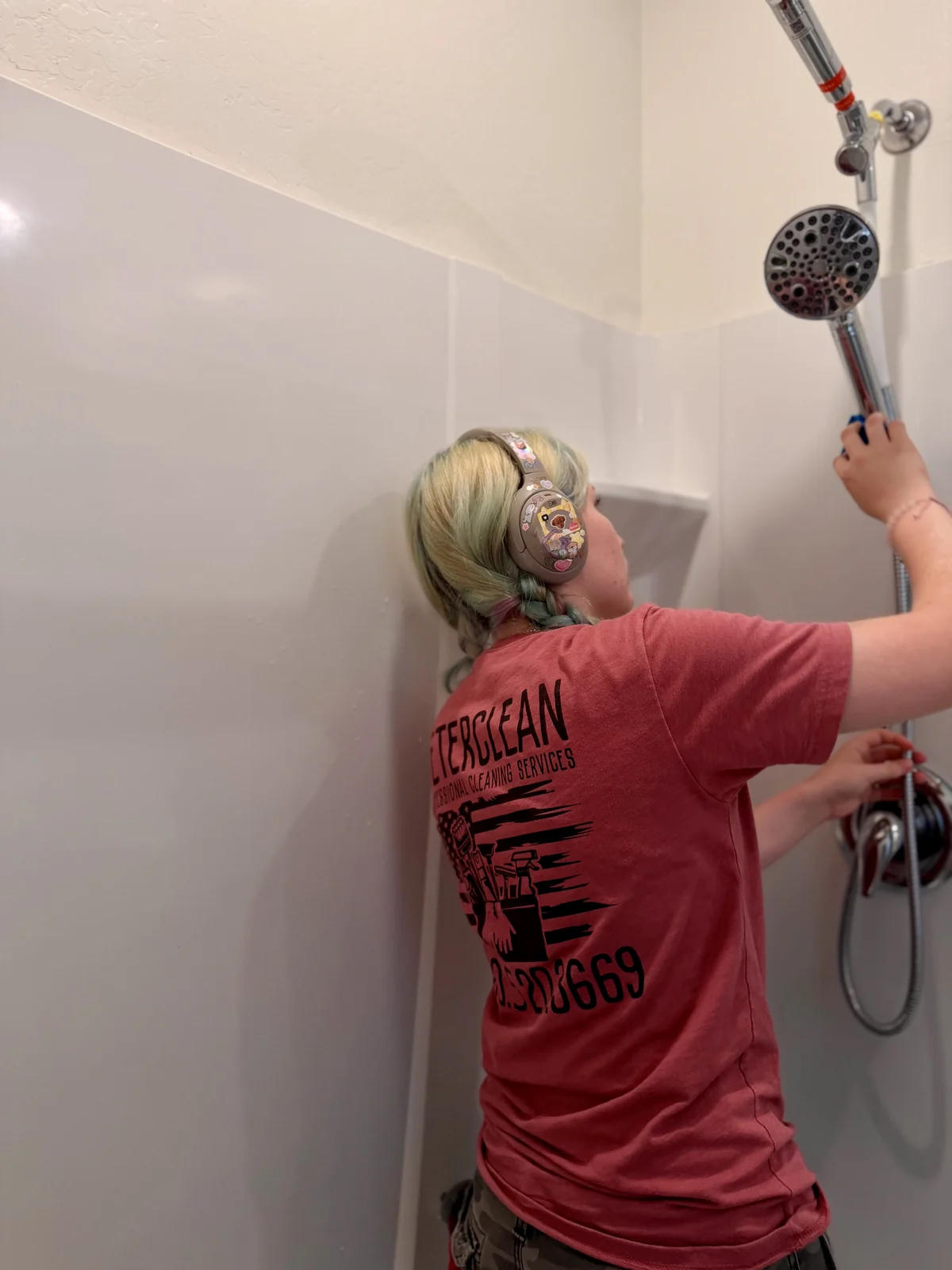 Shower head and fixture cleaning in Tempe AZ