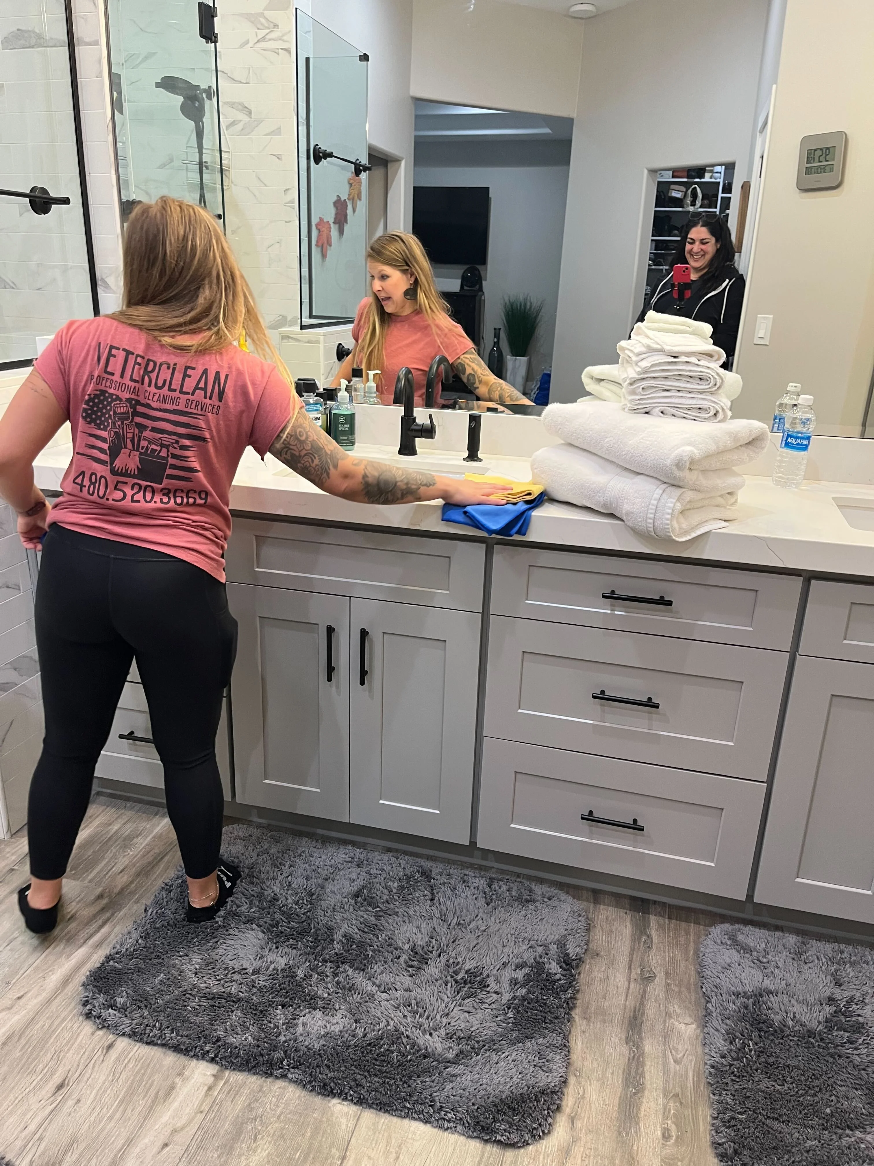 Toilet and floor deep cleaning